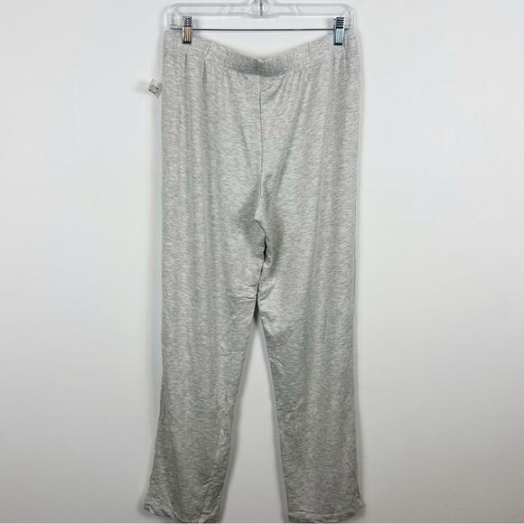 Charter Club Women's Floral Embroidered Pajama Set Grey Size Medium - Picture 4 of 8